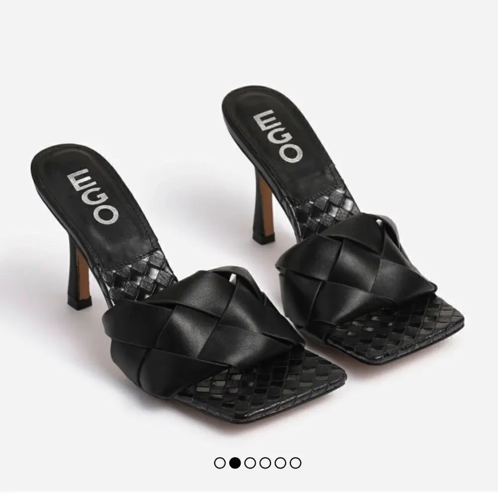 EGO TurntUp Woven Square Toe Mules